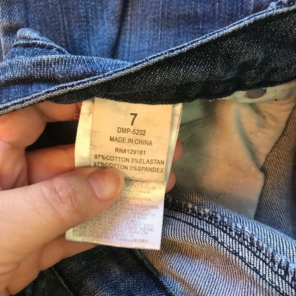 Machine Ripped Jeans Size 7 - Picture 4 of 5